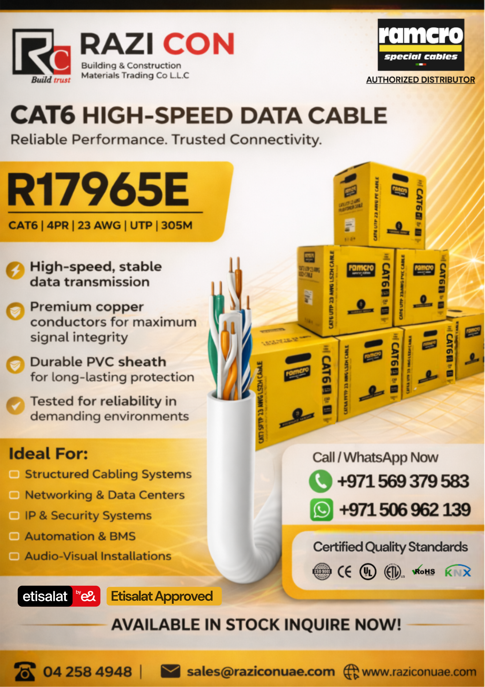 Cat6 LAN Cable – High Performance Networking Cable for Fast Internet