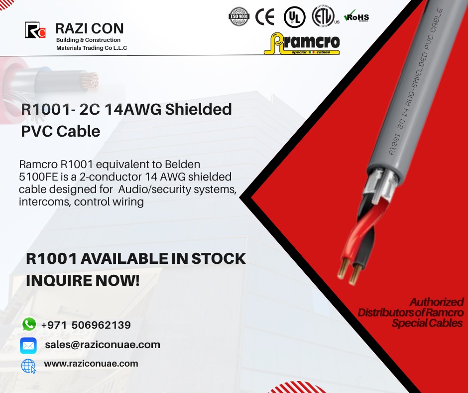 R1001 Ramcro Cable – Certified European Quality for Smart Building Solutions