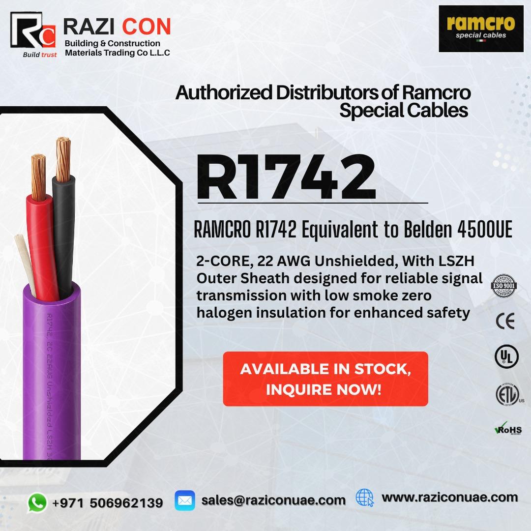 Ramcro R1742 – Unscreened Instrumentation Cable for Audio, Security & Control Systems