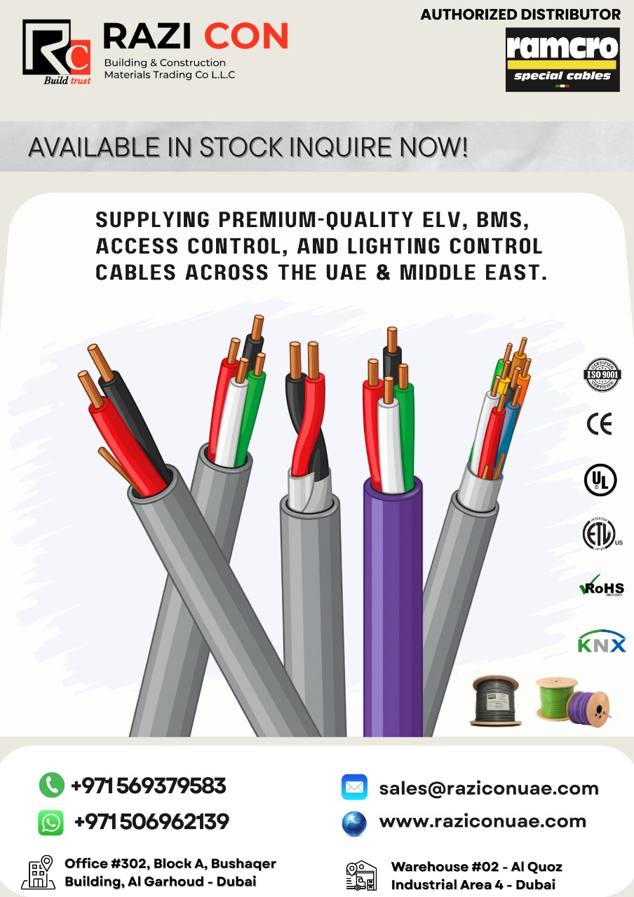 RAMCRO Cables |BMS Cables | Multi-Conductor Control & Communication Cabling for Smart Buildings